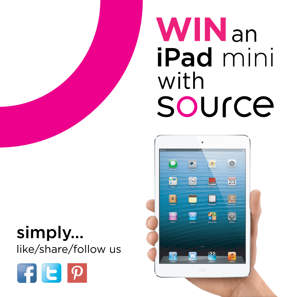 Win An iPad Mini With Source | Design & Branding Agency In Shropshire