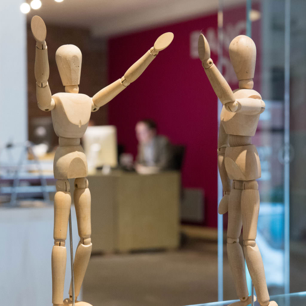 Wooden artist manikins