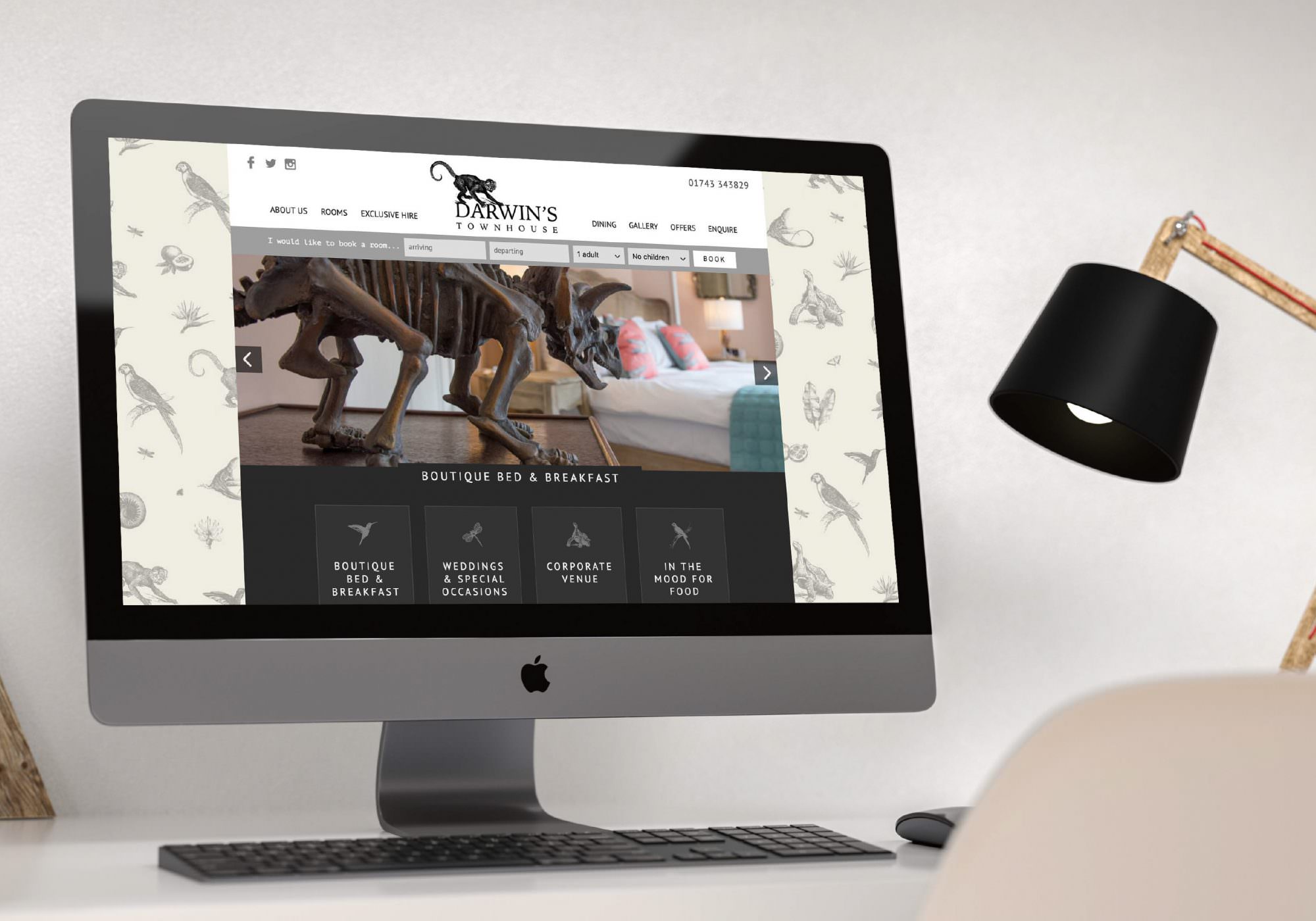 Darwin’s Townhouse - Brand Identity & Photography In Shropshire