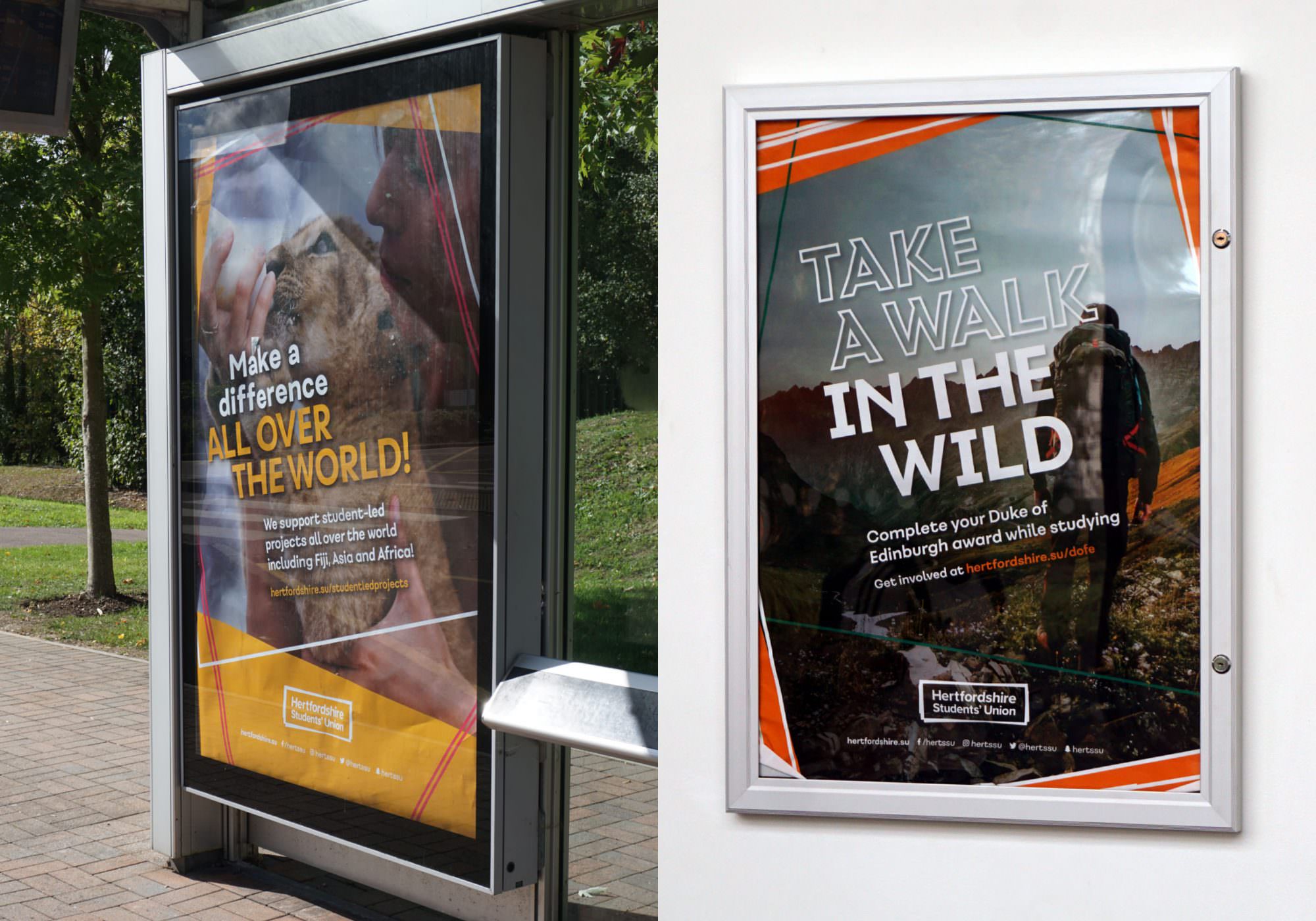 Hertfordshire Students' Union - Branding, Design, Signage & Graphics