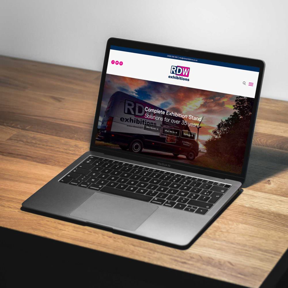 New RDW Website Design On Laptop