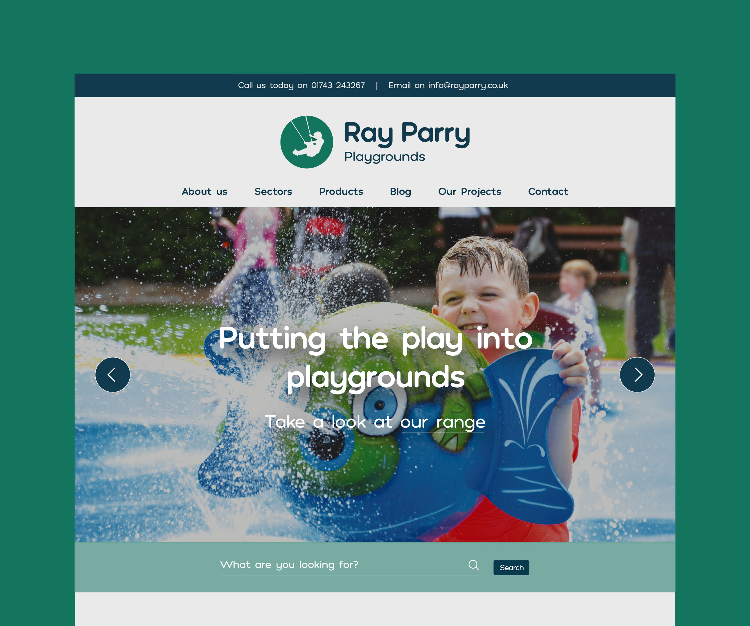 Ray Parry Playgrounds - Website & Marketing Material In Shropshire
