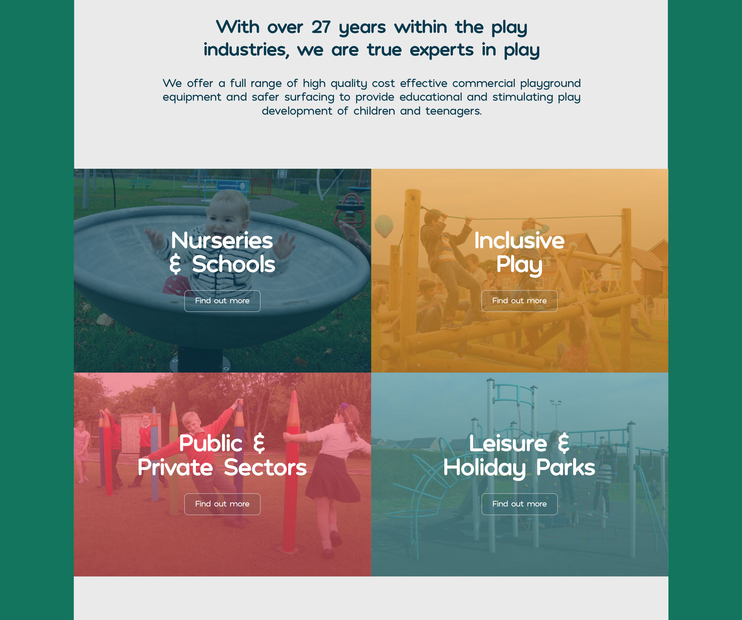 Ray Parry Playgrounds - Website & Marketing Material In Shropshire