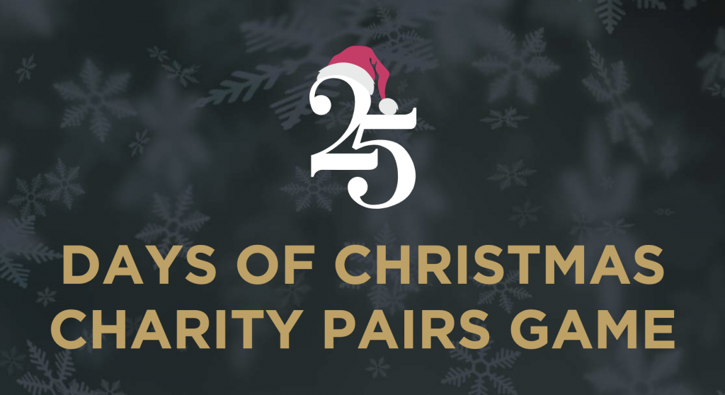 25 days of Christmas charity pairs game