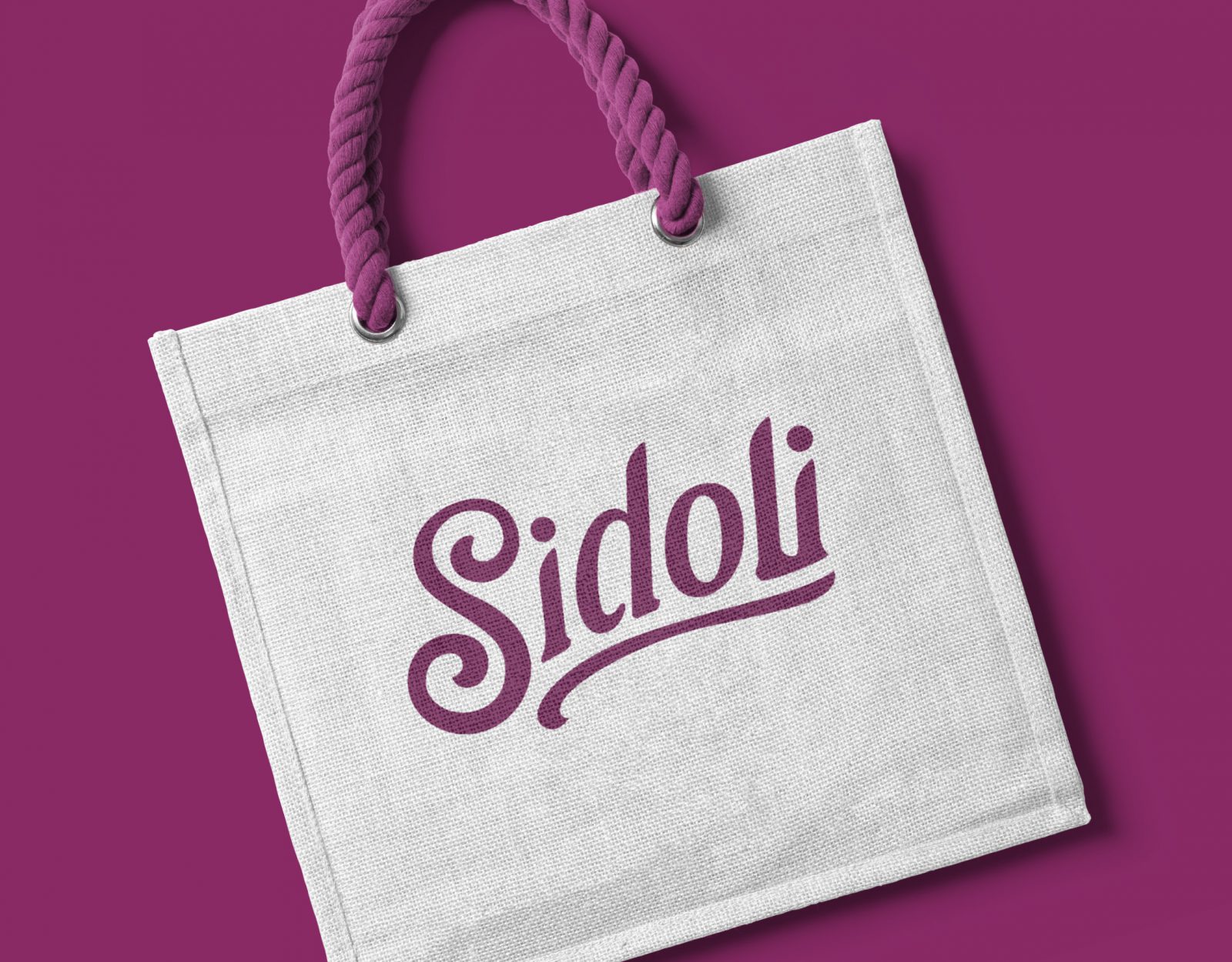 Sidoli hessian bag