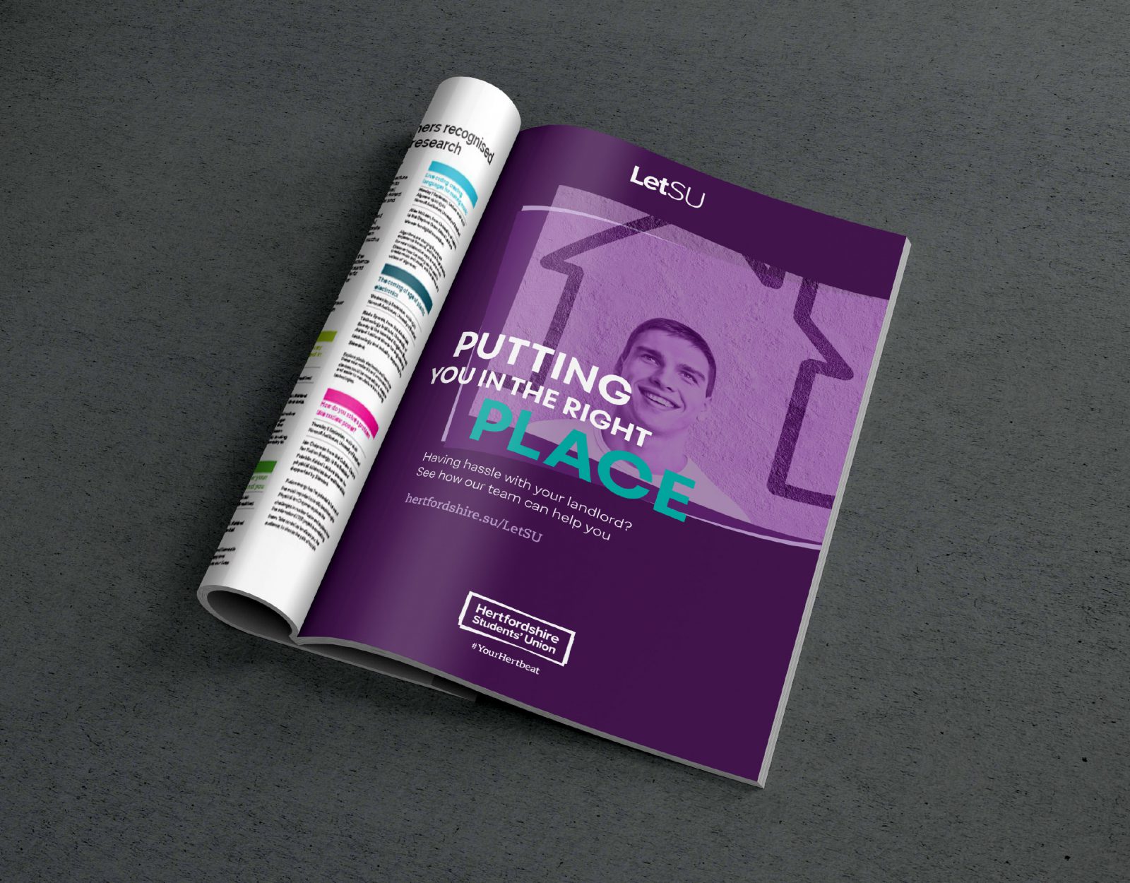 Hertfordshire Students' Union magazine advert