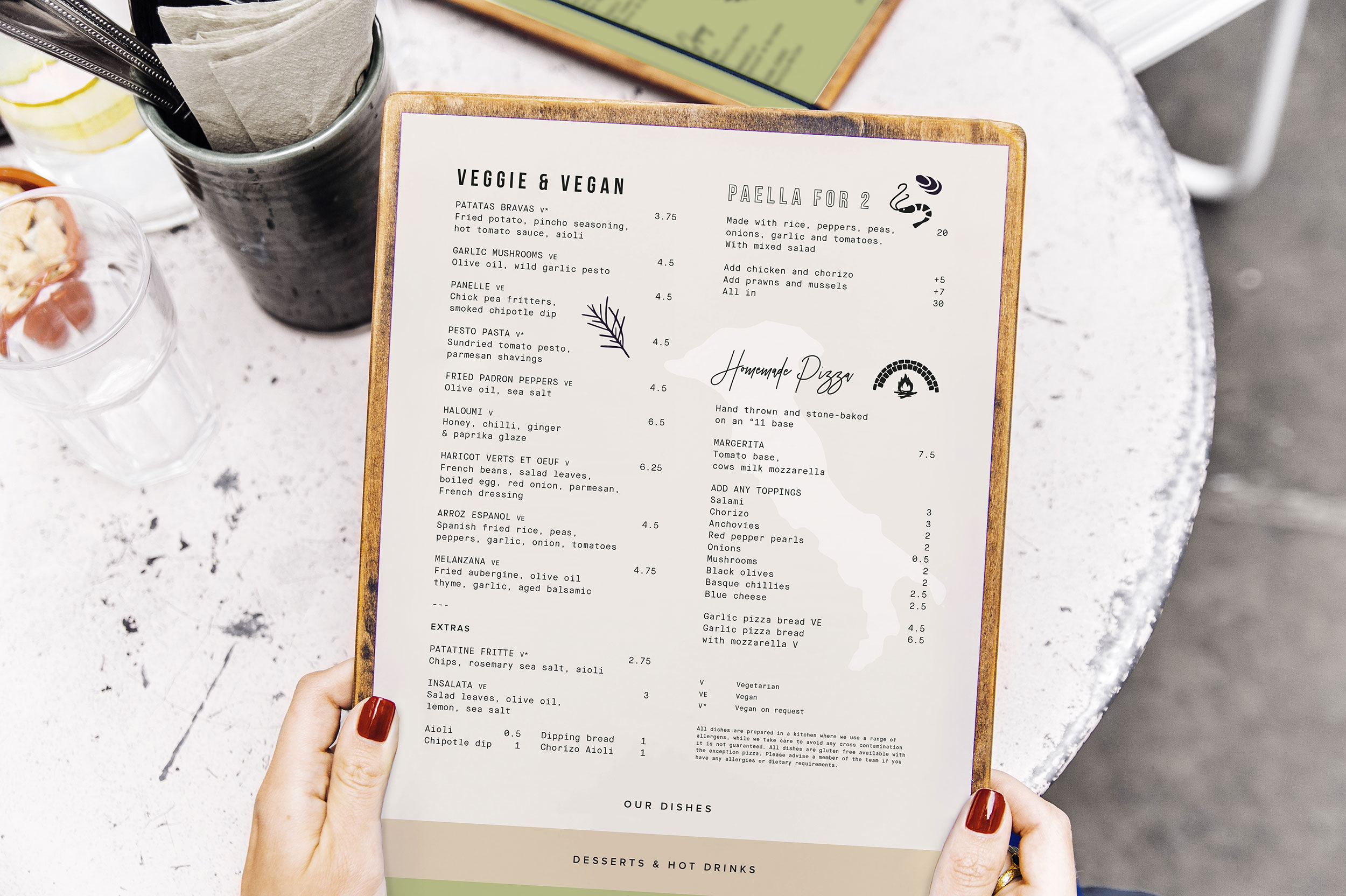 The olive tree menu deals