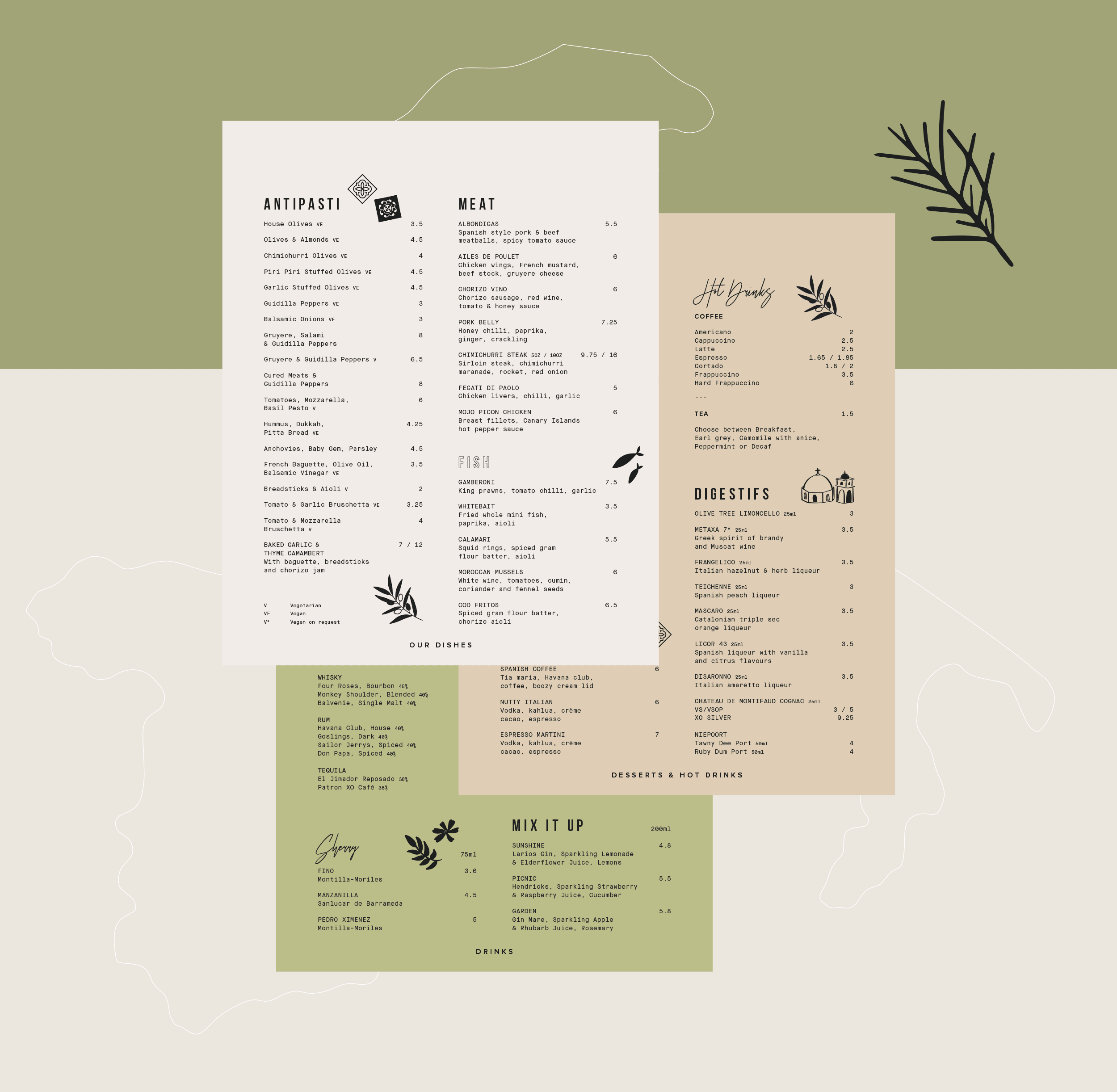 Olive Tree menus