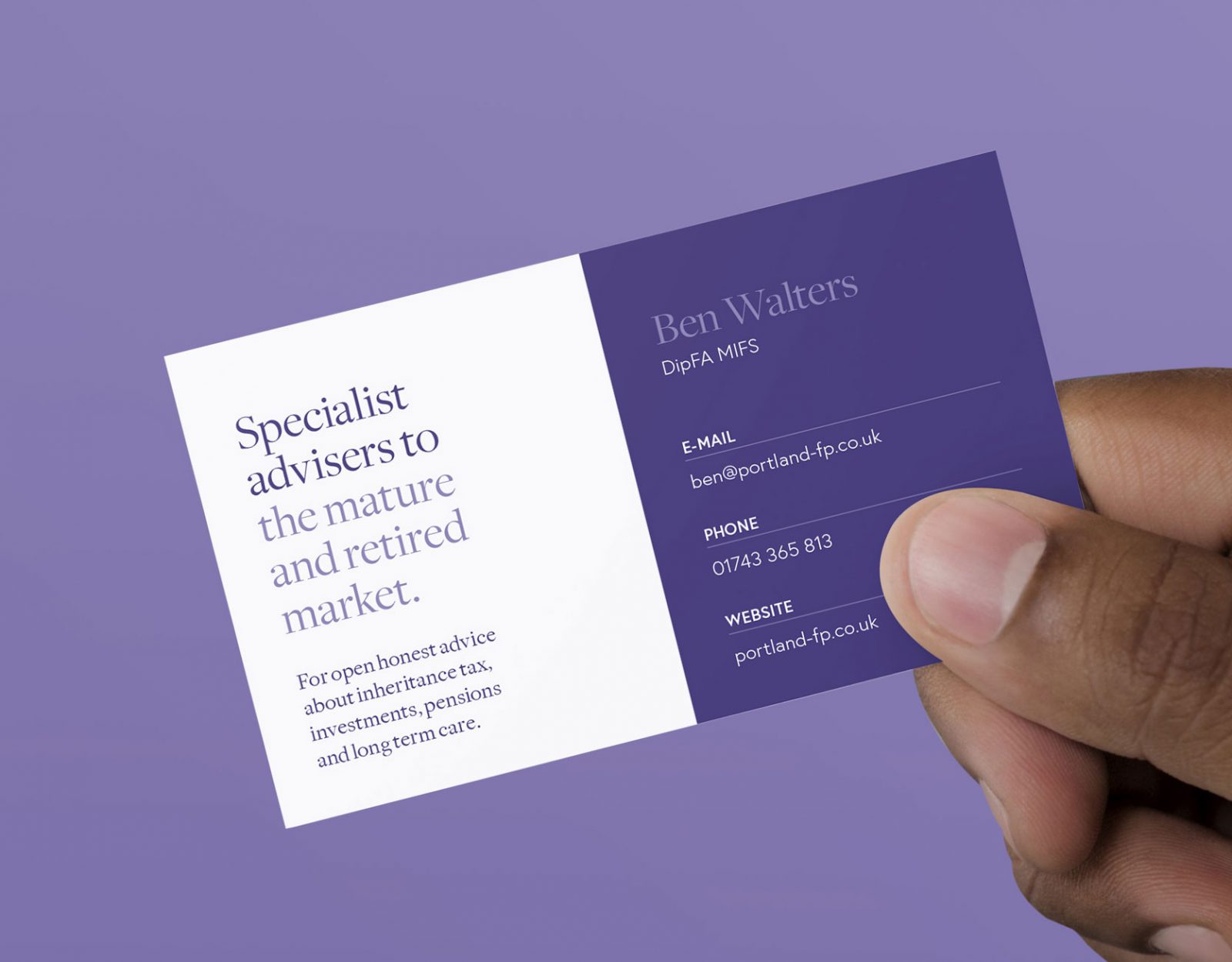 PFP business card