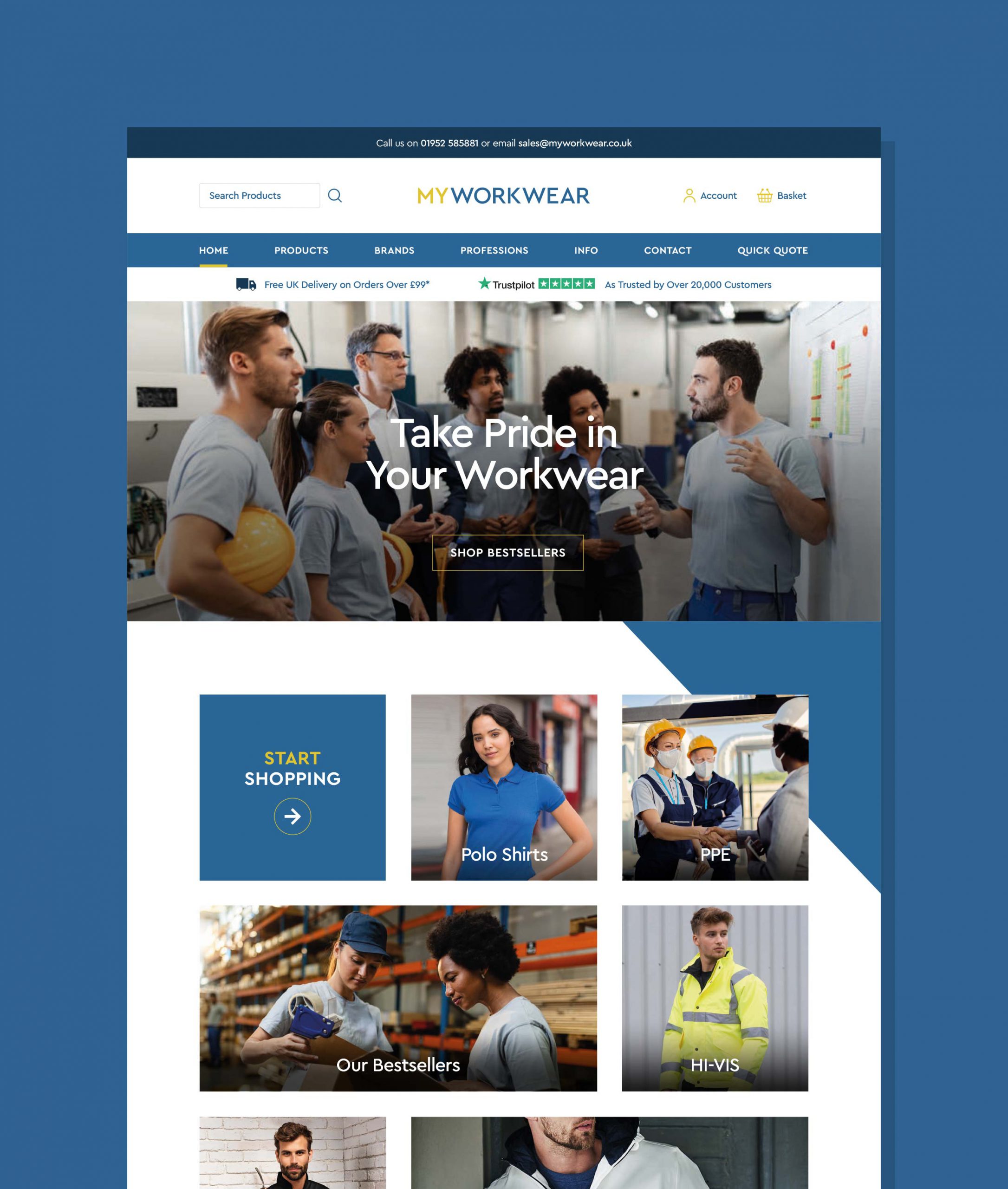 MyWorkwear website